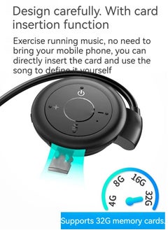 M MIAOYAN M MIAOYAN wireless Bluetooth headset sports running Bluetooth headset can be inserted into the memory card and comes with its own memory. The head-mounted ear-hanging Bluetooth headset does not enter  - Image 5