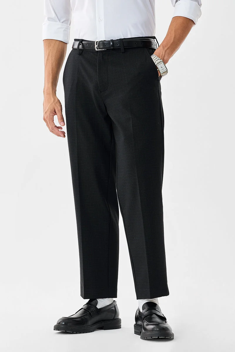 سنيتش Regular Fit Stretch Checks Trousers