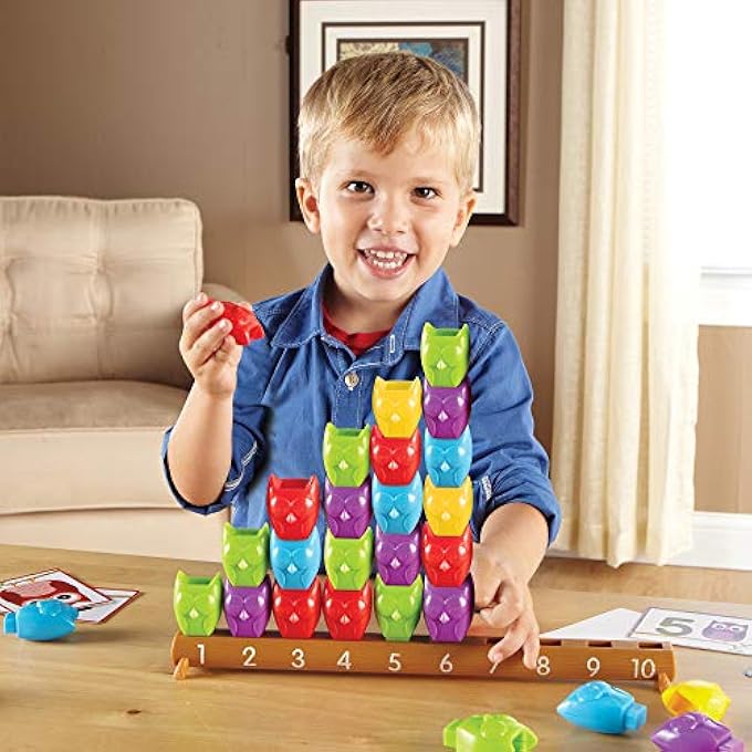 1-10 COUNTING OWLS ACTIVITY SET, COUNTING & SORTING TOYS, MATH GAME, FINE MOTOR TOY, 25 PIECE SET, AGES 3+ - Image 4