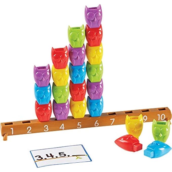 1-10 COUNTING OWLS ACTIVITY SET, COUNTING & SORTING TOYS, MATH GAME, FINE MOTOR TOY, 25 PIECE SET, AGES 3+ - Image 1