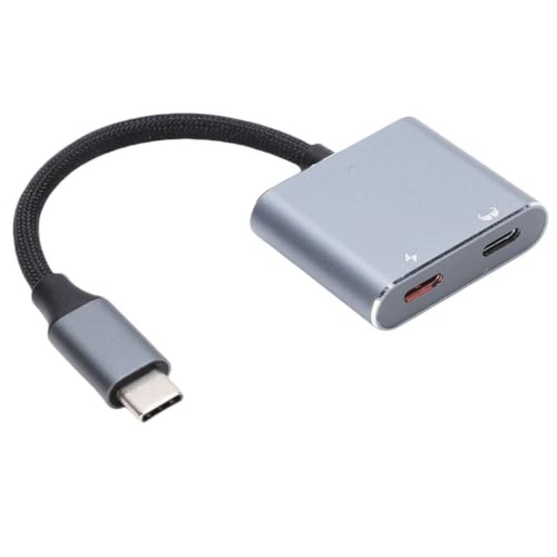 محول نظارات USB C إلى AR، محور مزدوج من النوع C مع إخراج فيديو 4K 60 هرتز وشحن PD 100 وات، متوافق مع XREAL Air 2 Pro لـ RayNeo Air 2s لـ Pro One لـ ROG - Image 1
