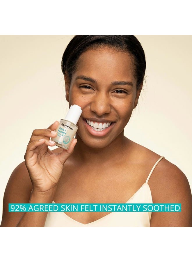 Aveeno Calm + Restore Triple Oat Hydrating Face Serum for Sensitive Skin, Gentle, Lightweight Facial Serum Instantly Smooths Skin, Fast-Absorbing, Hypoallergenic & Fragrance-Free, 1 fl. oz - Image 5