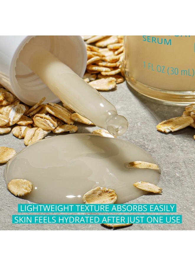 Aveeno Calm + Restore Triple Oat Hydrating Face Serum for Sensitive Skin, Gentle, Lightweight Facial Serum Instantly Smooths Skin, Fast-Absorbing, Hypoallergenic & Fragrance-Free, 1 fl. oz - Image 4