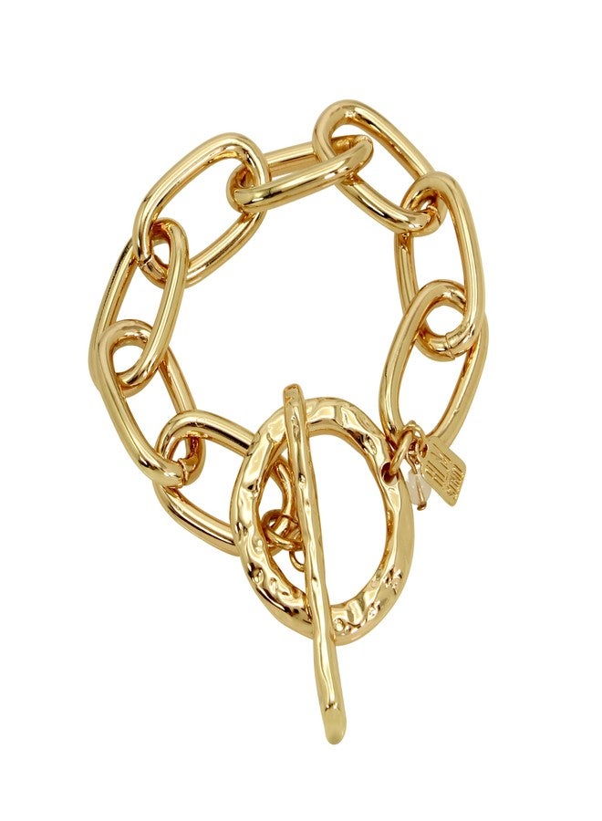 Robert Lee Morris Womens Textured Chain Link Bracelet - Image 1