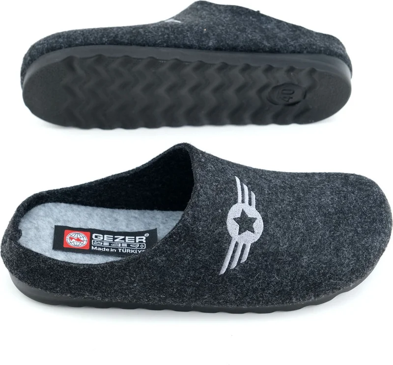 Gezer Winter Comfortable Sole Home Garden Men's Slippers