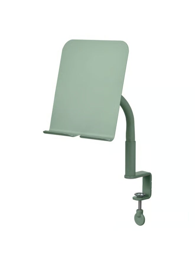 Universal Phone & Tablet Holder with Clamp – Light Grey-Green | Adjustable Desk Mount Stand, 360° Rotation, Strong Anti-Slip Grip, Hands-Free Viewing for iPhone, Samsung, iPad & All Devices - Image 1