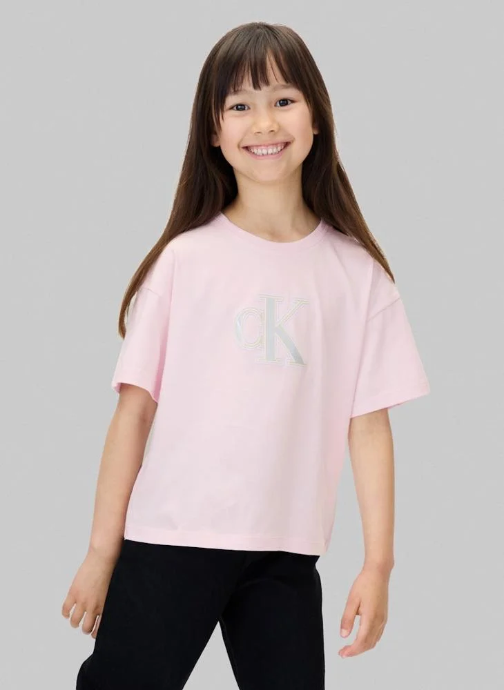 Calvin Klein Jeans Kids Graphic Crew Neck T-Shirt