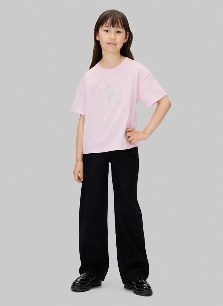 Calvin Klein Jeans  Kids Graphic Crew Neck T-Shirt for Women | Best Price UAE