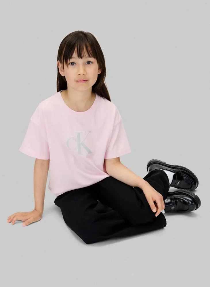 Calvin Klein Jeans  Kids Graphic Crew Neck T-Shirt for Women | Best Price UAE