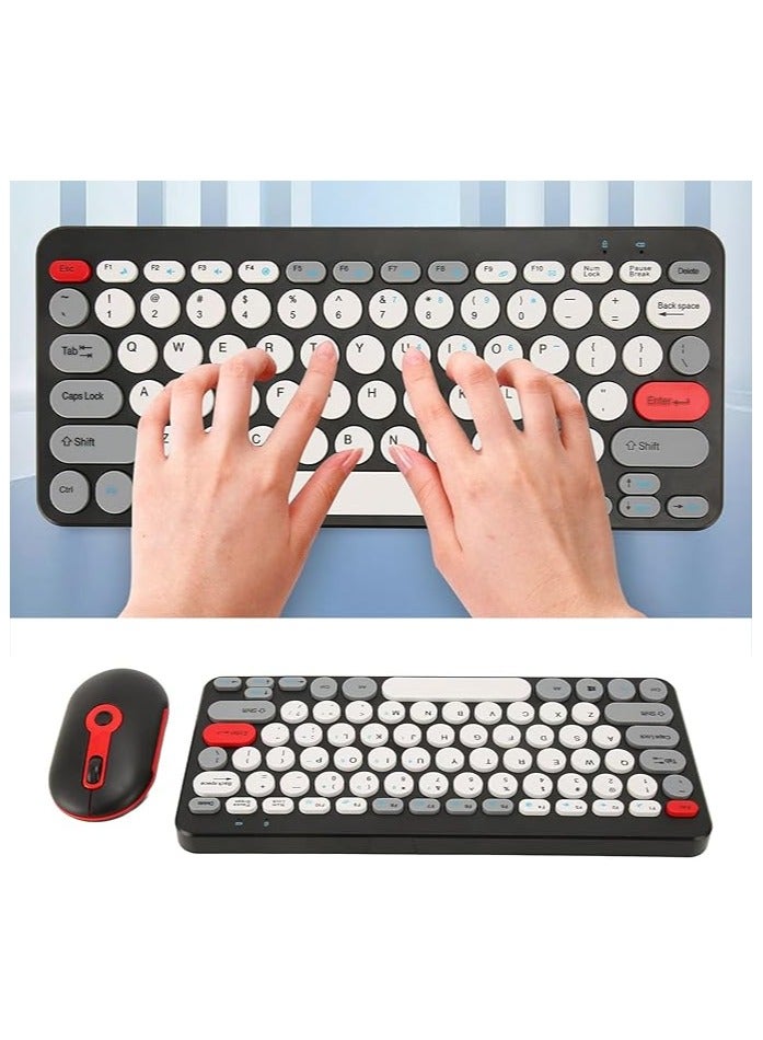 erorex Wireless Keyboard and Mouse Combo, Ergonomic Computer Keyboard, Compact and Lightweight Cordless Keyboard Mouse Sets, Quiet Computer Keyboards for (Black), -11 - Image 5