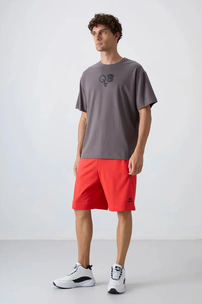 Tommylife TOMMY Oversized Printed Logo Crew Neck T-Shirt