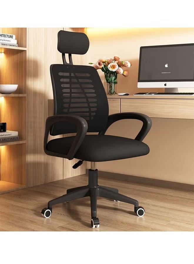 Ergonomic Office Chair, With Rollers Swivel Comfort Computer Chair, Desk Chair, Game Chair, With Lumbar Support and Shoulder Neck Support, Armrests and Headrests - Image 1