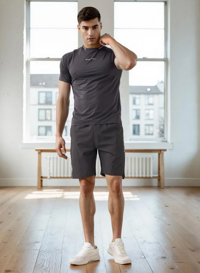 ADOT by Splash Panelled Shorts with Elasticated Waist