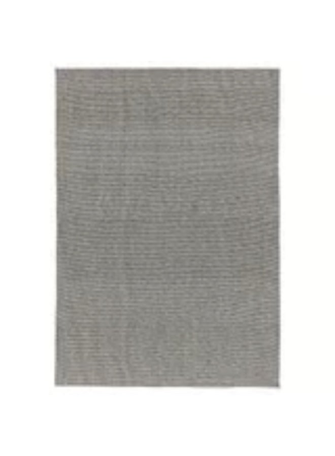 سجادة مسطحة النسيج، سوداء/طبيعية، 155 × 220 سم - Image 1