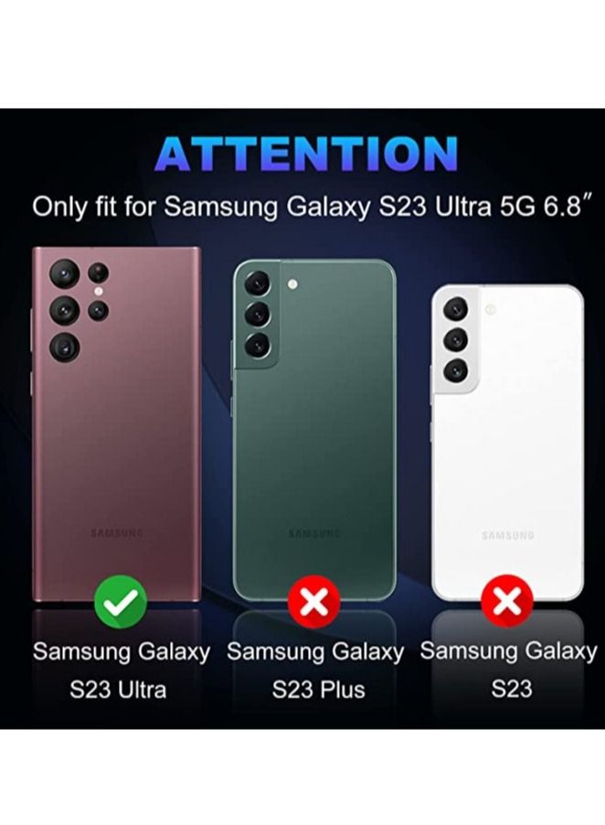 Samsung Galaxy S23 Ultra Camera Lens Protector, 9H Tempered Glass Camera Cover Screen Protector Metal Individual Ring for S23 Ultra Accessories with Installation Tray - Image 2