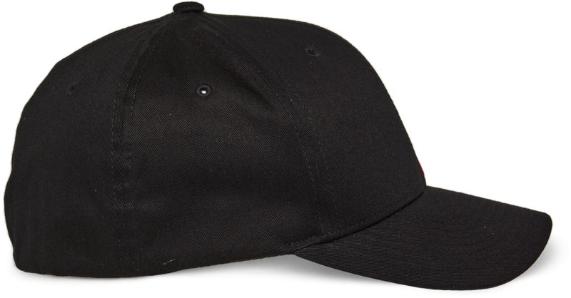 ALPINESTARS Men's Curved Bill Structured Crown Flex Back 3D Embroidered Logo Flexfit Hat, Corp Shift 2 Black/White, S/M - Image 2