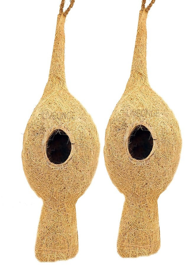 LIVEONCE DUKAN Bird NEST USE with Hanging Hooks U CAN Place Anywhere Pack of 2 Bird House - Image 1