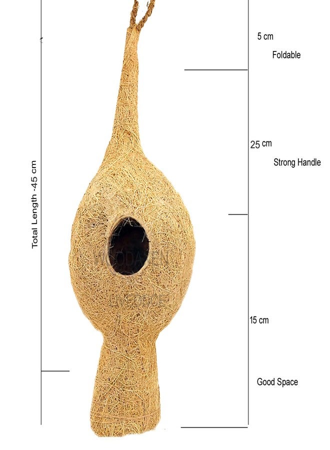 LIVEONCE DUKAN Bird NEST USE with Hanging Hooks U CAN Place Anywhere Pack of 2 Bird House - Image 5