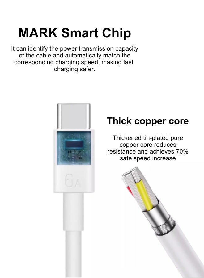Iphone Charger Original T-C 35w Foldable Fast Charger For Iphone 16, Iphone15 Pro Max Charger With Usb C Port 35 Watt With 1m Iphone Fast Charging Cord Type C To C For Iphone 16 / 15 Pro Max/15 Pro/15 Plus/15,Huawei, Samsung S24 And All Usb C Mobiles / Tabs - White - Image 4