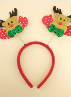 ZAFAA HOME Floral & Antler Christmas Headband – 24x19cm Festive Party Accessory for Seasonal Celebrations, Costumes, and Holiday Gatherings  - Image 3