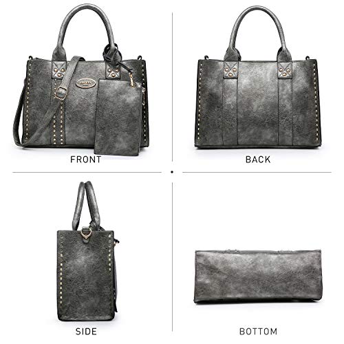 Dasein Purses Handbags for Women Tote Wallet Set Top Handle Satchel Shoulder Hobo Bag 3pcs - Image 3