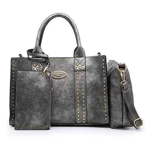 Dasein Purses Handbags for Women Tote Wallet Set Top Handle Satchel Shoulder Hobo Bag 3pcs - Image 1