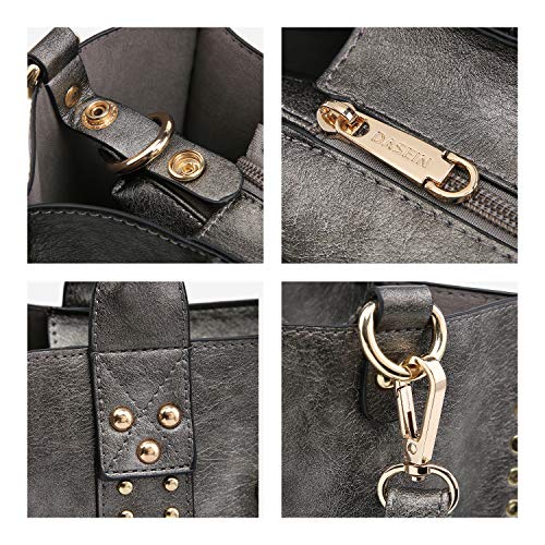 Dasein Purses Handbags for Women Tote Wallet Set Top Handle Satchel Shoulder Hobo Bag 3pcs - Image 4