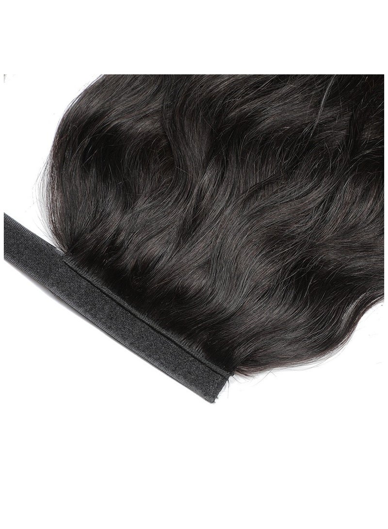 إستيل وصلات ذيل الحصان، وصلات ذيل الحصان بشعر طبيعي 100%، قطعة شعر حقيقية مع معجون سحري ومشط للنساء - Image 2