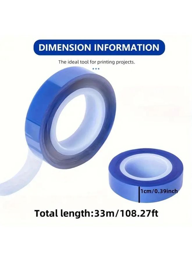 5-Pack Blue PET Heating Tape High Temperature Resistant Oxidation Proof Industrial Adhesive - Image 3