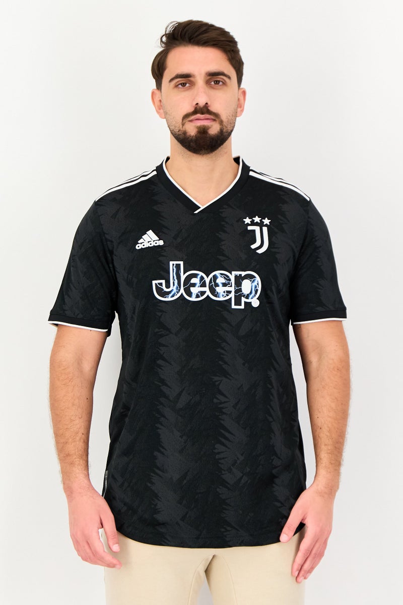 Adidas Men Sportswear Fit Juventus Away Football Jersey, Black - Image 1