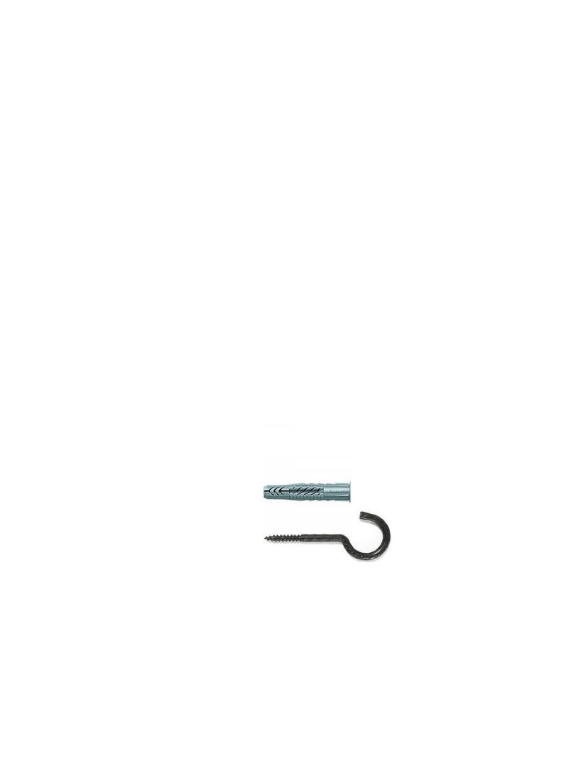 Fischer Fischer Nylon Expansion Fixing Plug W/Half Rnd Hooks SX 8 RH B 4Pcs 