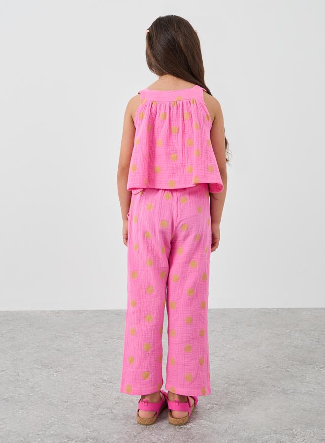 Styli Printed Strappy Top and Pants Set - Image 5