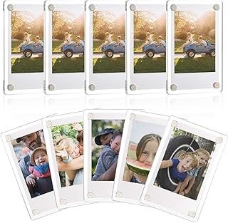 ONE WALL Acrylic Fridge Magnetic Frame, Double Sided Photo Refrigerator Magnet Picture Frame for Fujifilm Instax Mini, - Image 1