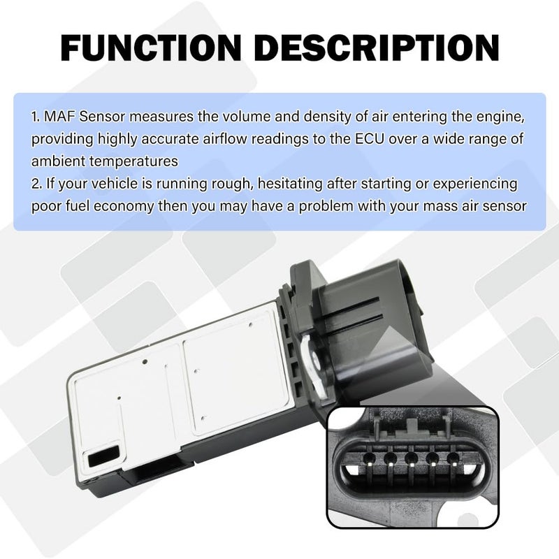 CNPAPC MAF Mass Air Flow Sensor Compatible with Buick Chevrolet Cadillac GMC Isuzu 15865791 - Image 5