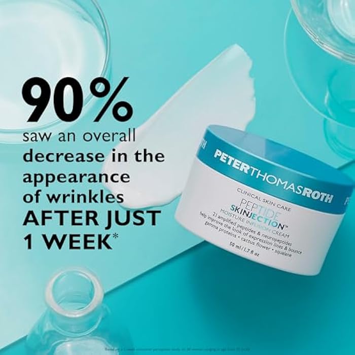 Peter Thomas Roth | Peptide Skinjection™ Moisture Infusion Cream, Refillable Moisturizer, For Loss of Firmness and Elasticity, Fine Lines & Wrinkles, Dryness, 21 Amplified Peptides & Neuropeptides - Image 5