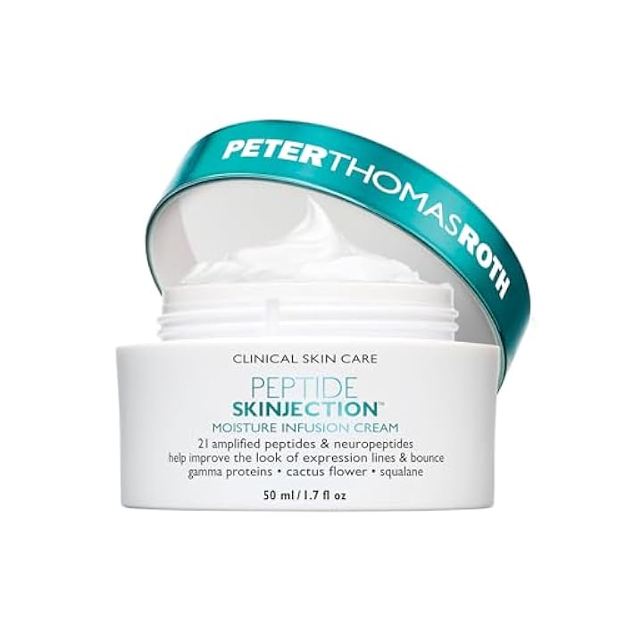 Peter Thomas Roth | Peptide Skinjection™ Moisture Infusion Cream, Refillable Moisturizer, For Loss of Firmness and Elasticity, Fine Lines & Wrinkles, Dryness, 21 Amplified Peptides & Neuropeptides - Image 1