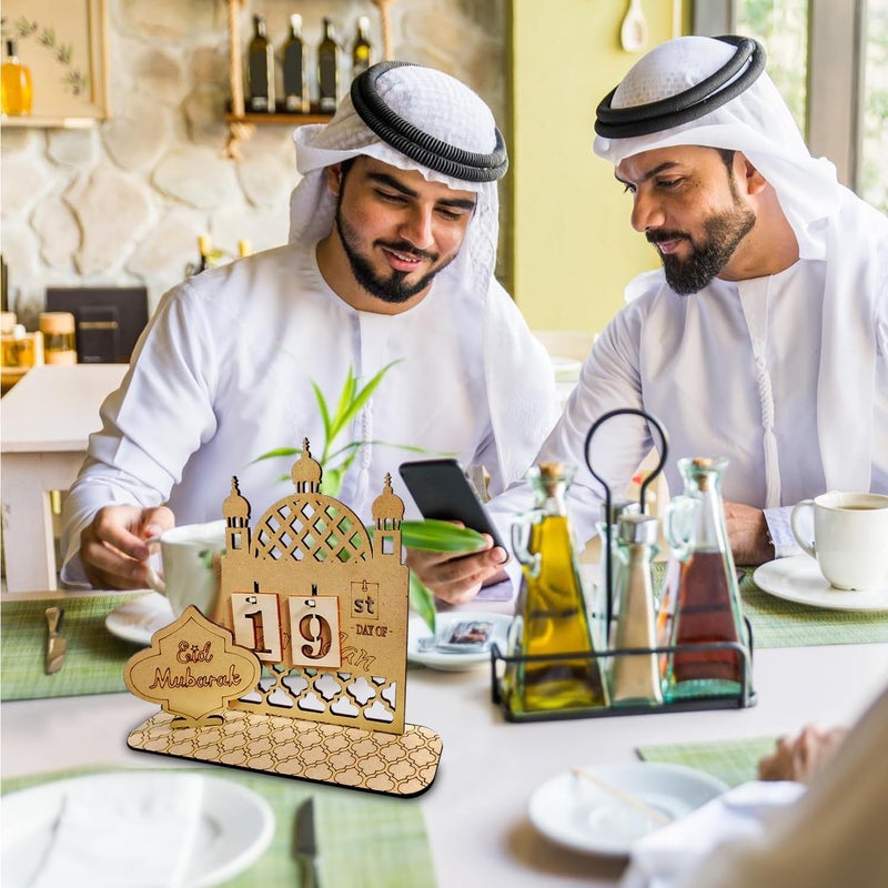 يولتي تقويم رمضان التنازلي، زينة رمضان، تقويمات العد التنازلي الخشبية، تقويم رمضان للمنزل، زينة رمضان، هدية رمضان - Image 4