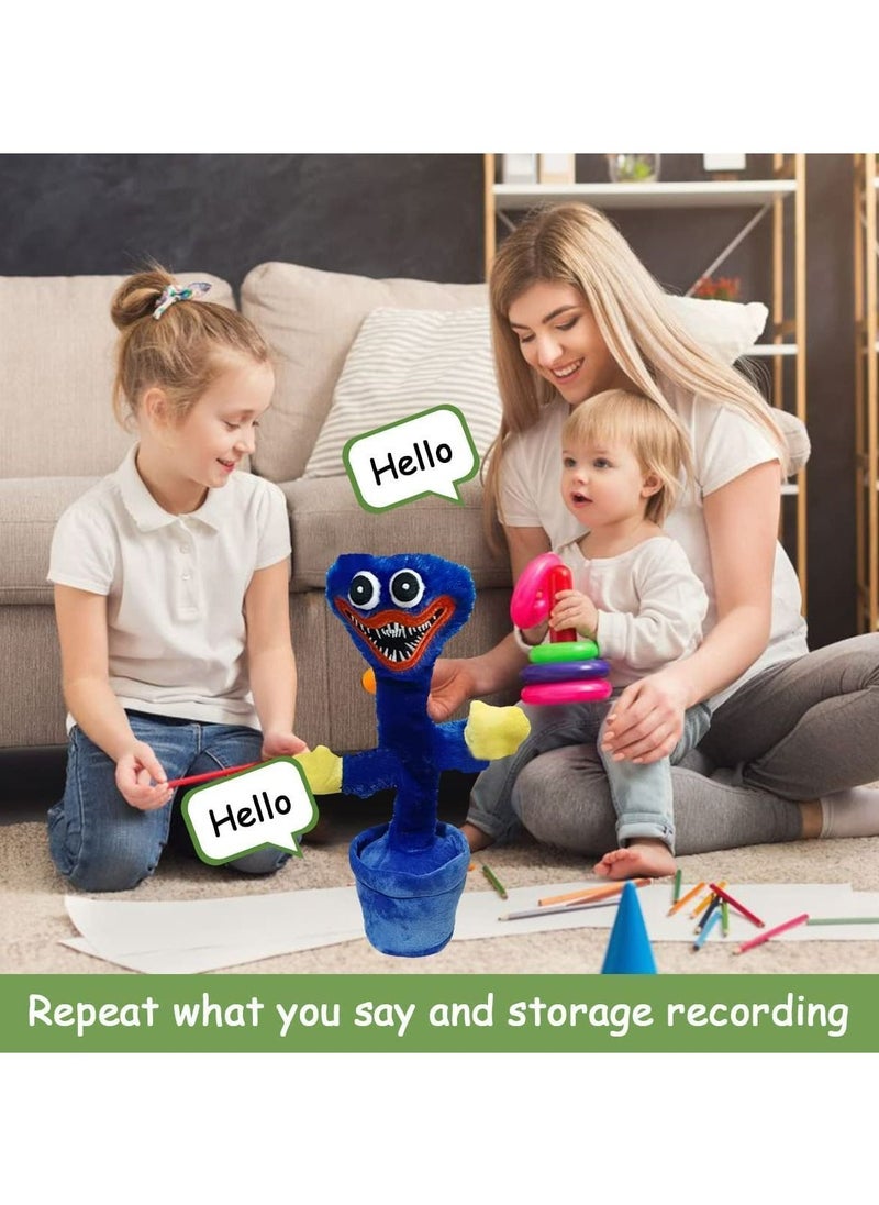 Poppy Playtime Toy Huggy Wuggy Singing Dancing Recording Figure Doll Plush Puppet
