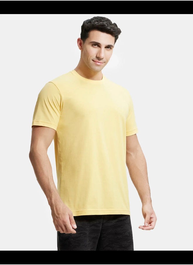JOCKEY - Jockey 2714 Men's Super Combed Cotton Rich Solid Round Neck Half Sleeve T-Shirt - Image 1