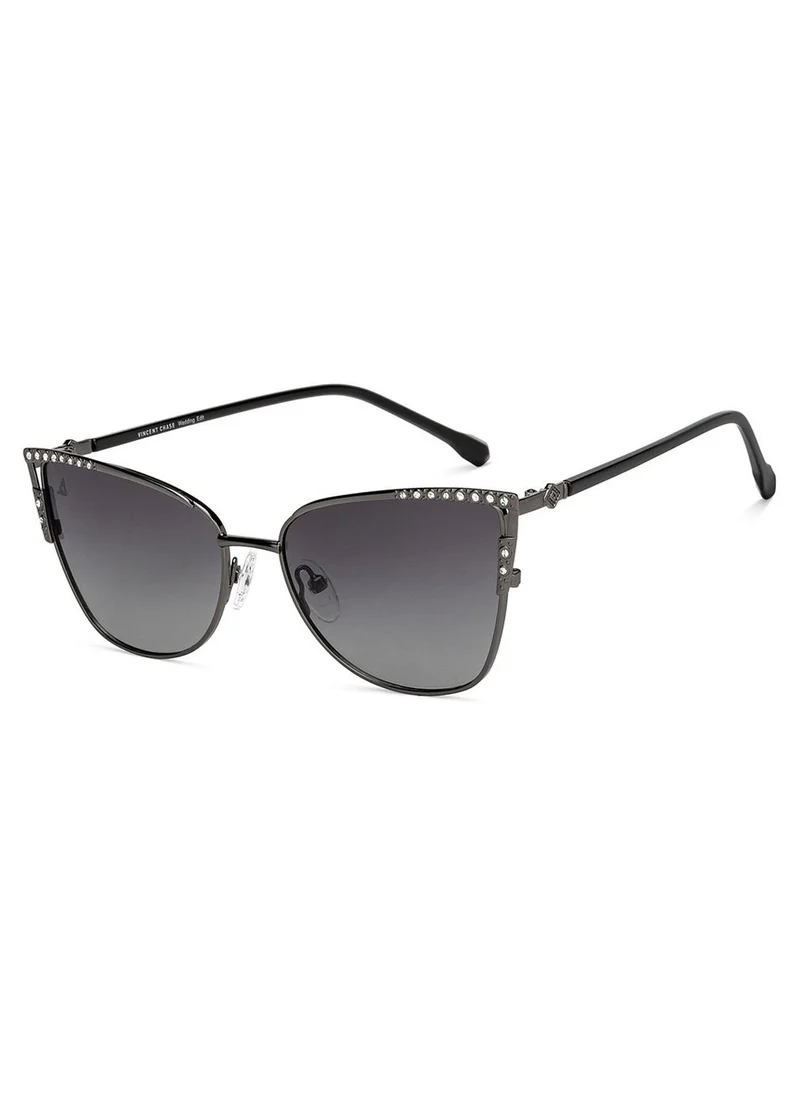 VINCENT CHASE Women's Polarized Cat Eye Sunglasses VC S16468