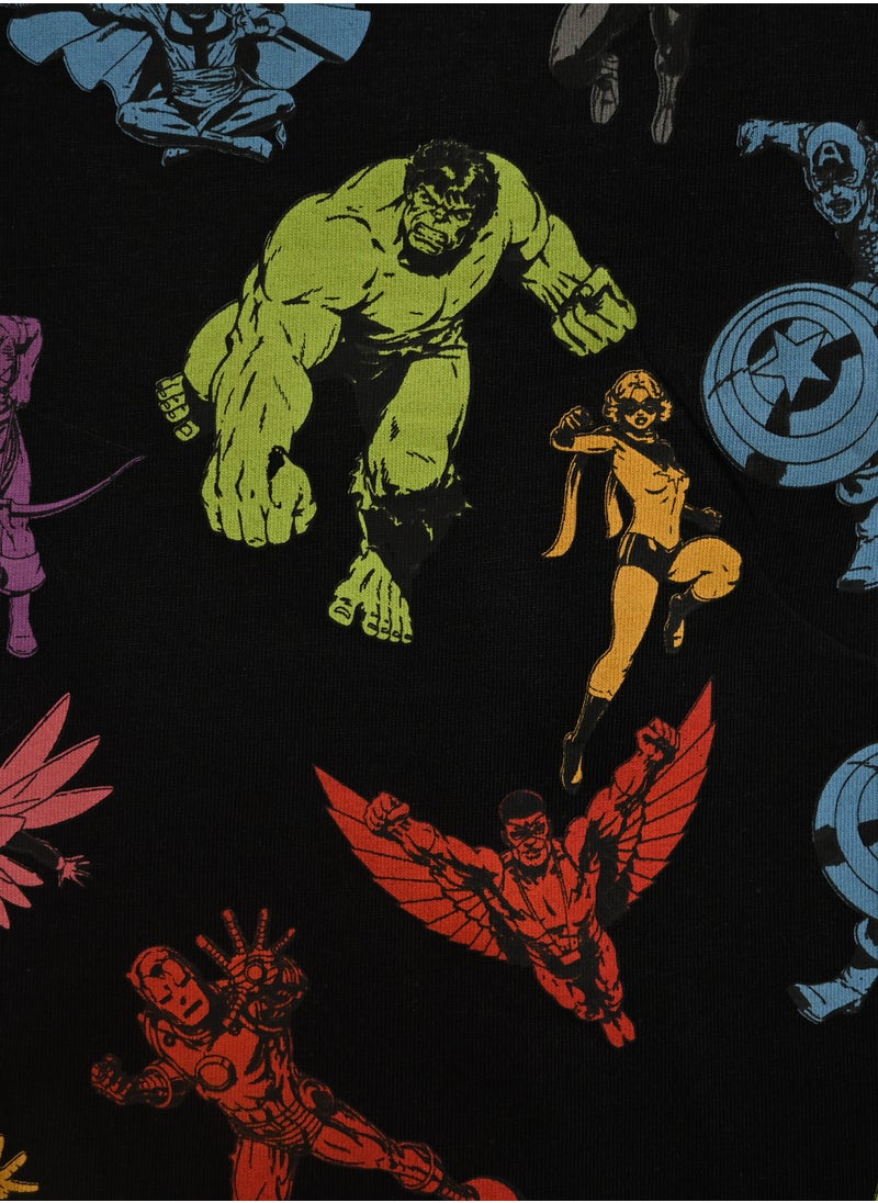 AVENGERS Avengers Printed Superhero Pajama Set, 100% Cotton, Multicolour  - Image 2
