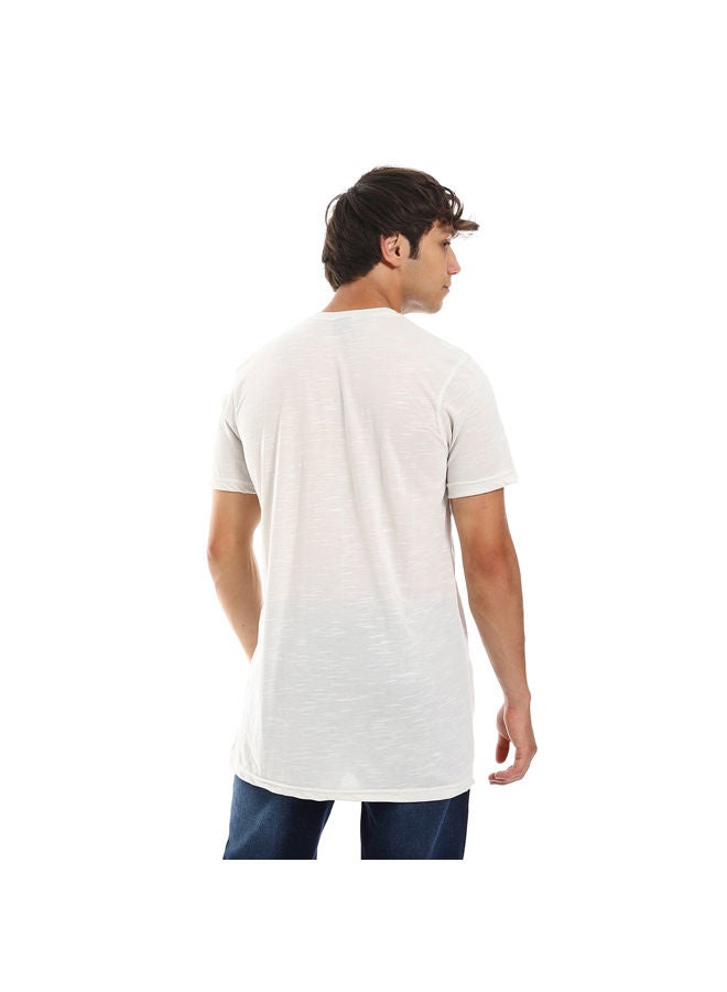 Andora "Space Men" Slip On Tee-Off-White - Image 4