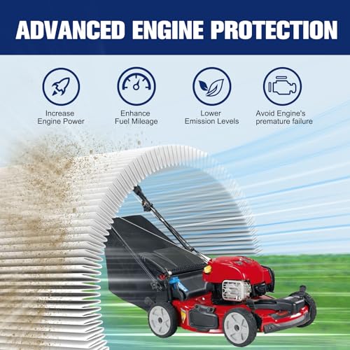 Powtol 36905 Air Filter for Toro Recycler 22 GTS 6.5HP 20016 20017 20018 Lawn Mower Tecumseh 751-11122 LV195EA with RJ19LM Spark Plug (Pack of 2) - Image 5