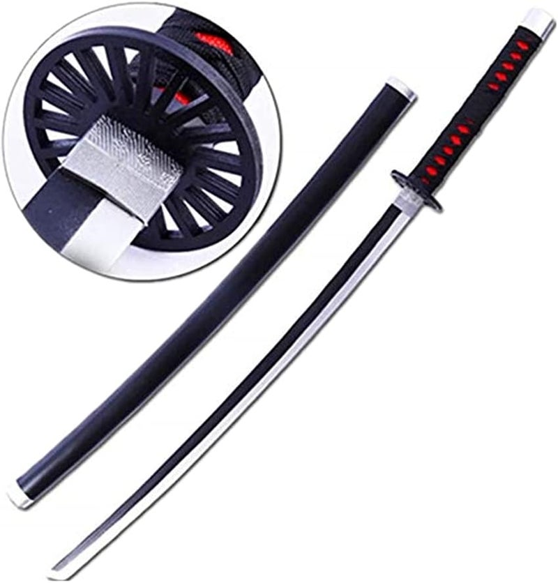 damdos Halloween Prop Weapon for Demon of Slayer Cosplay Sword PU Foam 31.5inch Tomioka Giyuu Kamado Tanjirou Swords Xmas Birthday Gifts (Satoman Tanjiro) - Image 1