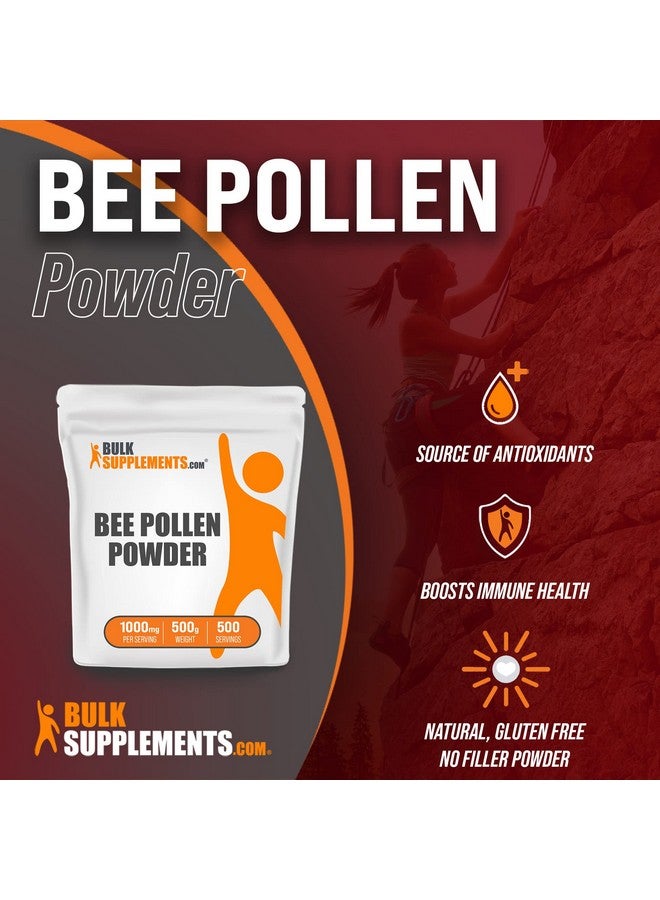 BulkSupplements Com Bee Pollen Powder Dietary Supplement Bee Pollen Supplement Natural Gluten Free 1000Mg Per Serving 500 Servings 500 Grams 11 Lbs - Image 4