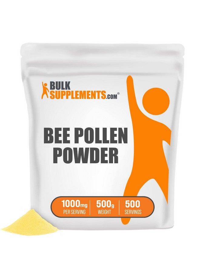 BulkSupplements Com Bee Pollen Powder Dietary Supplement Bee Pollen Supplement Natural Gluten Free 1000Mg Per Serving 500 Servings 500 Grams 11 Lbs - Image 2