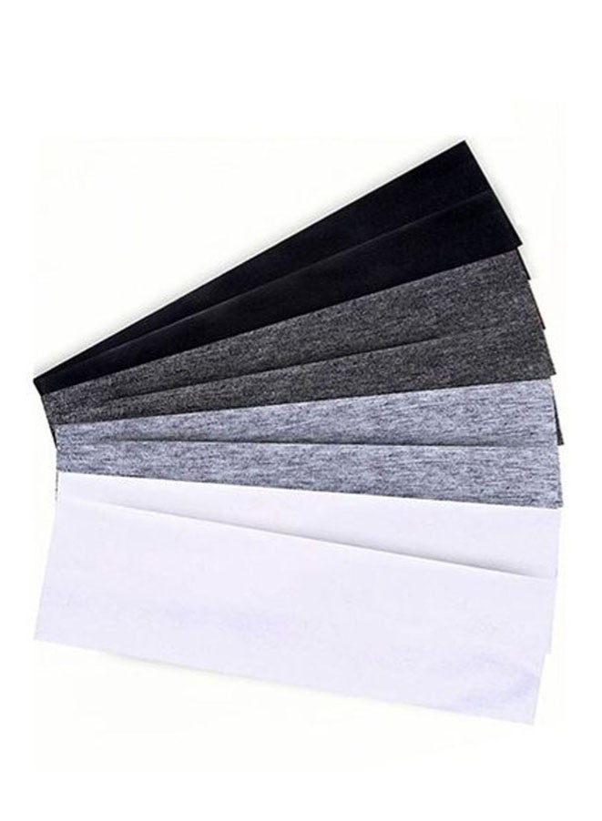 FASHION MANIA 8 Pieces Elastic Sports Turbans, Non Slip Sweat Headbands for Sports Workout - Image 2