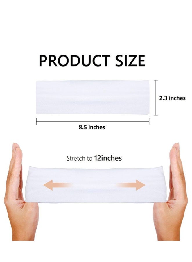 FASHION MANIA 8 Pieces Elastic Sports Turbans, Non Slip Sweat Headbands for Sports Workout - Image 4