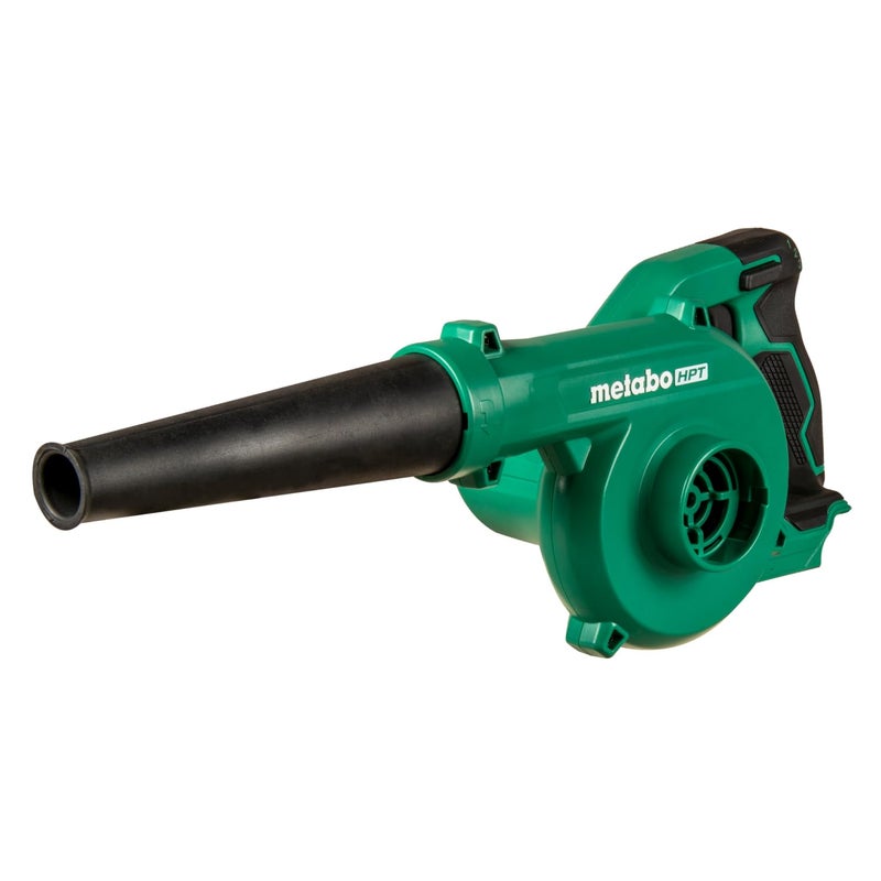 Metabo HPT 18V MultiVolt Cordless Compact Blower Powerful 124 CFM Air Volume Maximum Air Velocity 213 MPH Lightweight Design Variable Speed Trigger LockOn Switch Tool Body Only RB18DCQ4