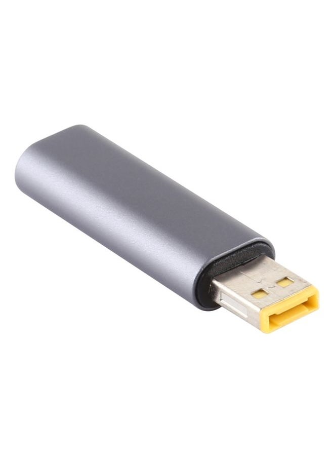 BURAQ PD 12V Small Square (Second Generation) Male Adapter Connector for Lenovo(Silver Grey)  - Image 2